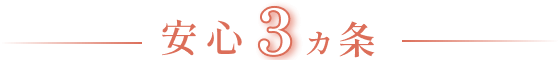 安心3カ条